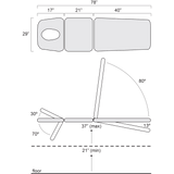 Hausmann Titan Premier 3-Section Hi-Lo Treatment Table