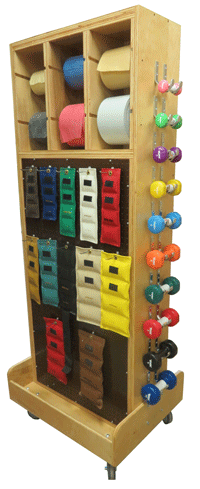 Bailey Model 787 Combo Weight Storage Rack w Mirror