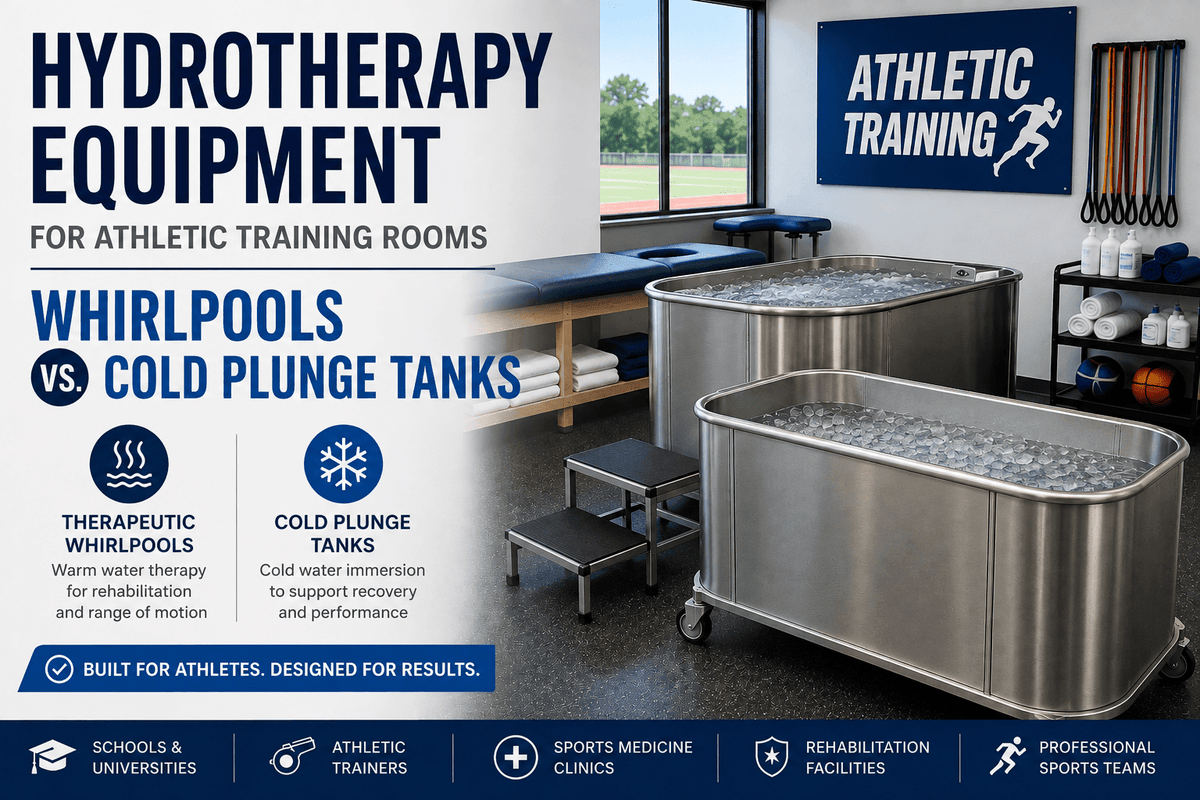 Hydrotherapy Equipment for Athletic Training Rooms: Whirlpools vs. Cold Plunge Tanks - Total Rehab Solutions