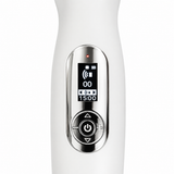 Close-up of the Oceanus Pulsonic ultrasound therapy device digital display and controls