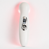 Front view of the Oceanus Lasonic ultrasound and red light therapy device with digital display