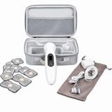 Oceanus Stimsonic Dual Therapy TENS & Ultrasound Therapy Device with carrying case, electrode pads, charger and accessories