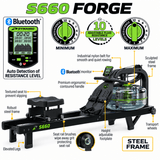 Dynamic Fluid Fitness S660 Forge Commercial Fluid Rower - Total Rehab Solutions