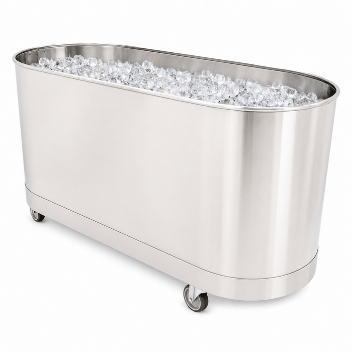 Whitehall 85 Gallon Mobile Sports Cold Tank with locking casters for athletic training and cold water therapy