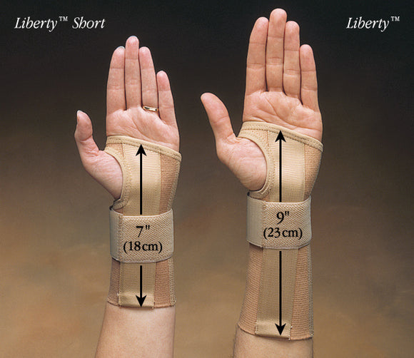 Liberty  Elastic Short Wrist Brace  Beige-SHORT