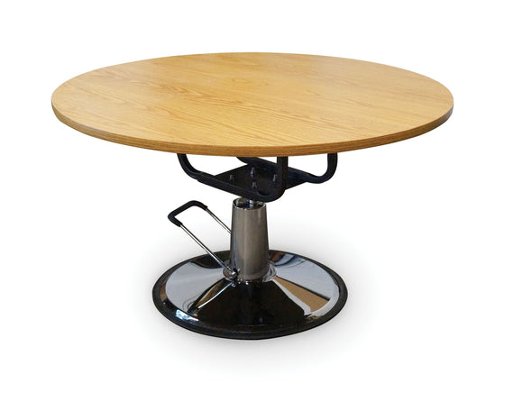 Hausmann Round Hydraulic Work Table