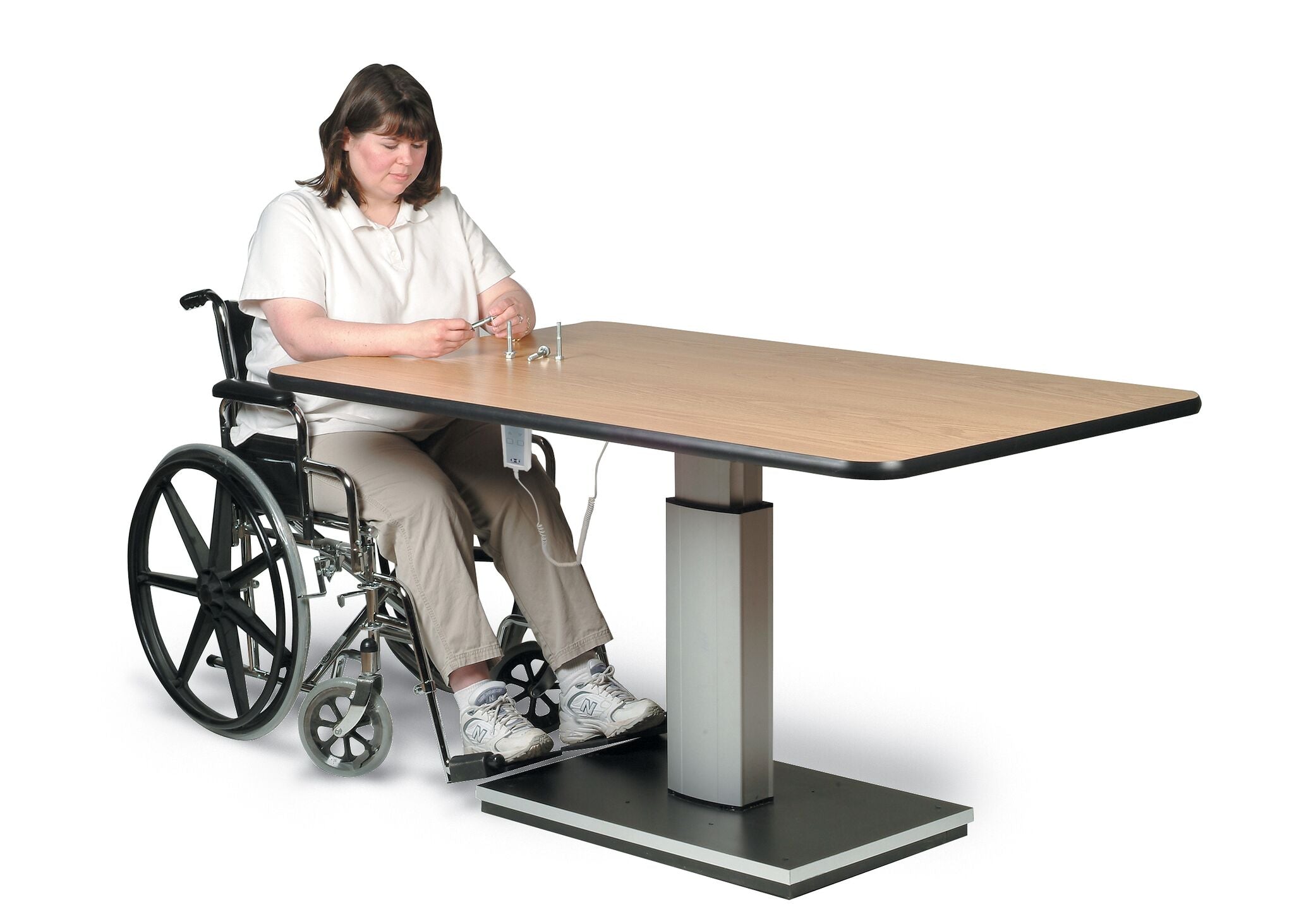 Height-Adjustable Horseshoe Therapy Table | Medline, image size:2048x1463