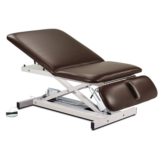 Clinton Open Base Wide Three Section Bariatric Power Table-34