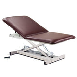 Clinton Open Base Bariatric Power Table w/ ADJ Backrest - 34" & 40" Widths - Total Rehab Solutions