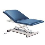 Clinton Open Base Bariatric Power Table w/ ADJ Backrest - 34" & 40" Widths - Total Rehab Solutions