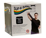 Sup - R Band® Latex Free Exercise Band - 50 yard roll - Black - x - heavy: - Total Rehab Solutions