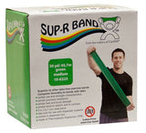 Sup - R Band® Latex Free Exercise Band - 50 yard roll - Green - medium: - Total Rehab Solutions