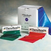 Theraband Latex Exercise Band 50YD Roll-8 Resistance Levels, exercise demonstration